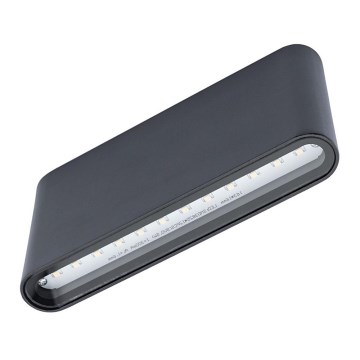 LED-ulkoseinävalaisin FLOW 2xLED/6W/230V IP54 musta