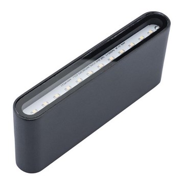 LED-ulkoseinävalaisin FLOW LED/6W/230V IP54 musta