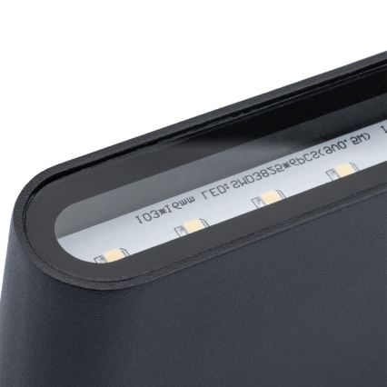 LED-ulkoseinävalaisin FLOW LED/6W/230V IP54 musta
