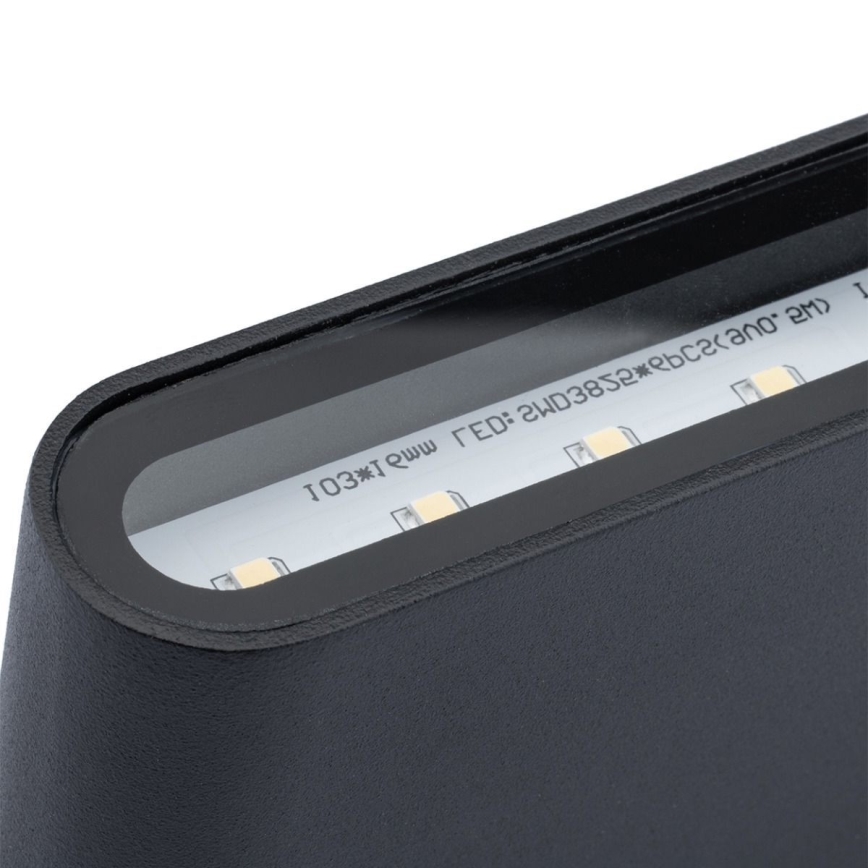 LED-ulkoseinävalaisin FLOW LED/6W/230V IP54 musta