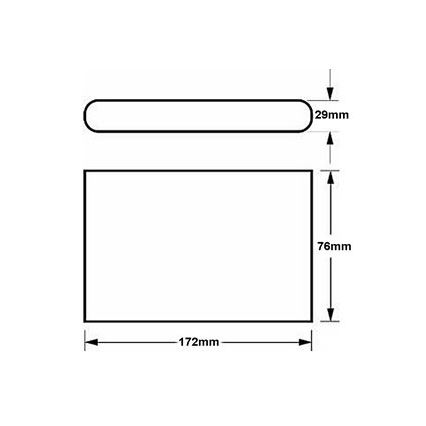 LED-ulkoseinävalaisin FLOW LED/6W/230V IP54 musta