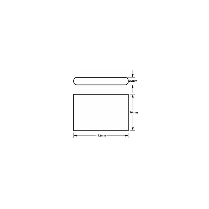 LED-ulkoseinävalaisin FLOW LED/6W/230V IP54 musta