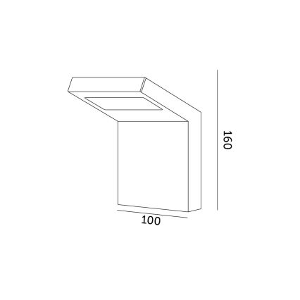 LED ulkoseinävalaisin INDUO K LED/10W/230V 4000K IP54
