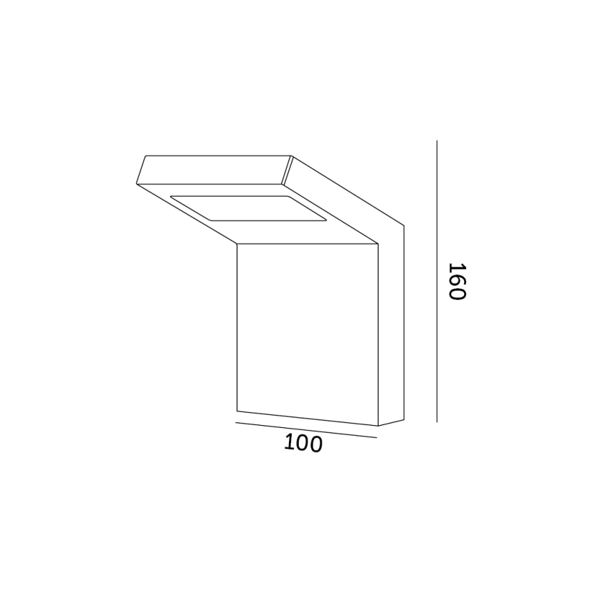 LED ulkoseinävalaisin INDUO K LED/10W/230V 4000K IP54