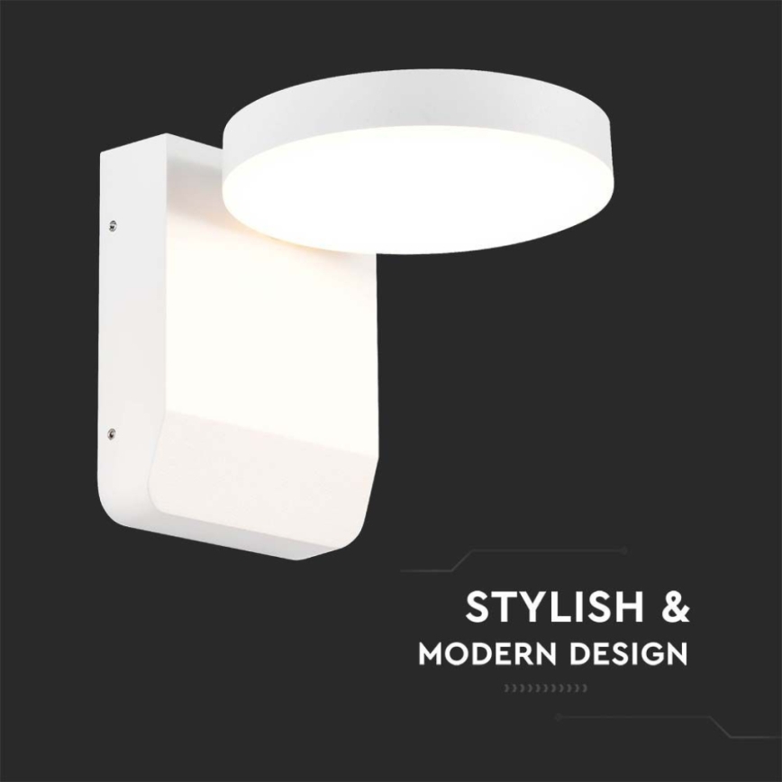 LED Ulkokäyttöön seinävalaisin joustava LED/17W/230V IP65 4000K valkoinen