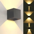 LED-ulkoseinävalaisin KREON 2xLED/3W/230V IP54 3000K antrasiitti