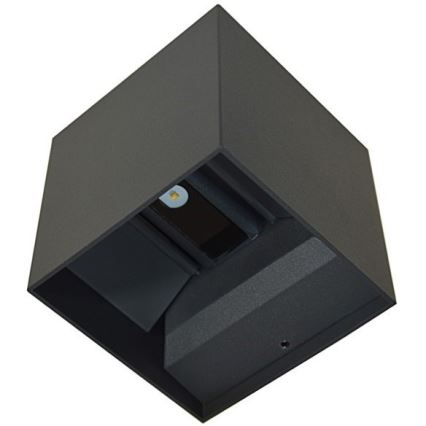 LED-ulkoseinävalaisin KREON 2xLED/3W/230V IP54 3000K musta