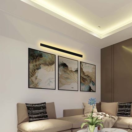 LED-ulkoseinävalaisin LED/10W/230V 3000K IP65 musta