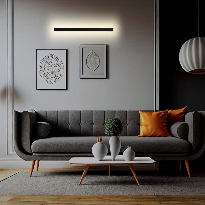 LED-ulkoseinävalaisin LED/10W/230V 3000K IP65 musta