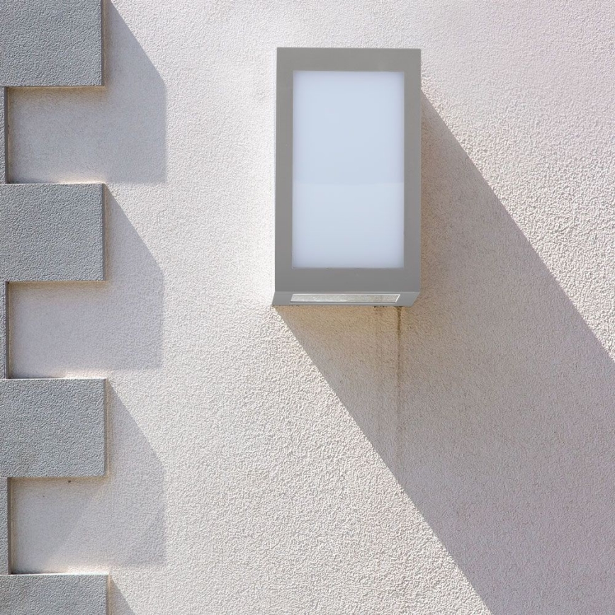 LED-ulkoseinävalaisin LED/12W/230V 3000K IP65 harmaa