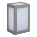 LED-ulkoseinävalaisin LED/12W/230V 4000K IP65 harmaa