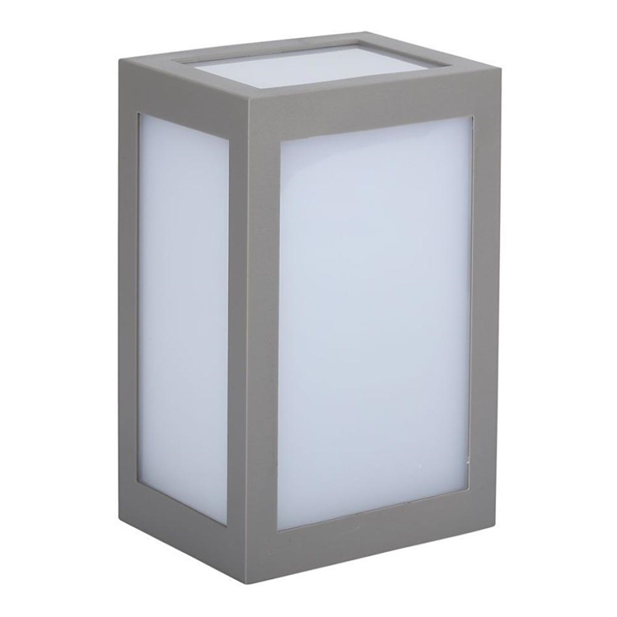 LED-ulkoseinävalaisin LED/12W/230V 4000K IP65 harmaa