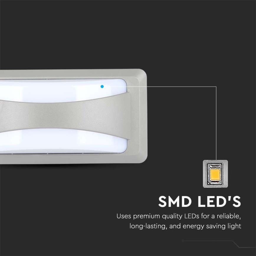 LED Ulkoseinävalaisin LED/12W/230V 4000K IP65