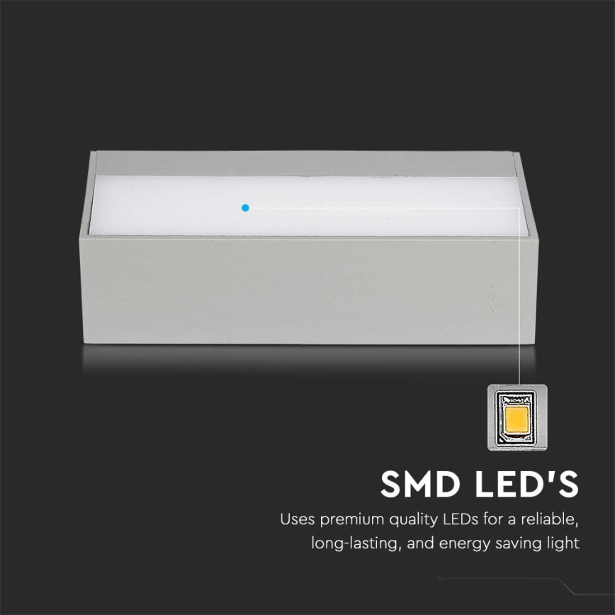 LED Ulkoseinävalaisin LED/12W/230V 4000K IP65