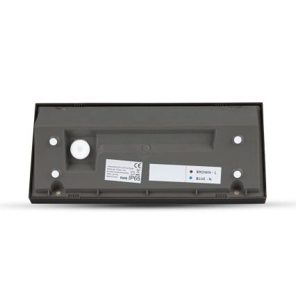 LED-ulkoseinävalaisin LED/12W/230V 4000K IP65 musta