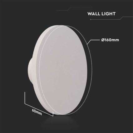 LED-ulkoseinävalaisin LED/12W/230V 4000K IP65 valkoinen