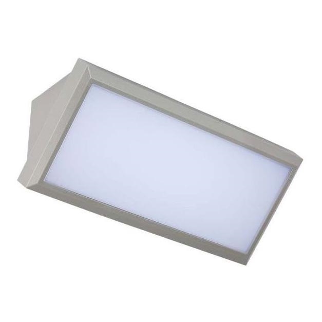 LED ulkoseinävalaisin LED/12W/230V 6400K IP65 harmaa
