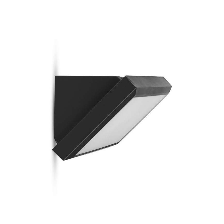 LED-ulkoseinävalaisin LED/12W/230V 6400K IP65 musta