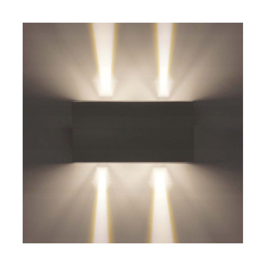 LED Ulkoseinävalaisin LED/12W/230V IP54 musta
