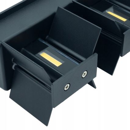 LED Ulkoseinävalaisin LED/12W/230V IP54 musta