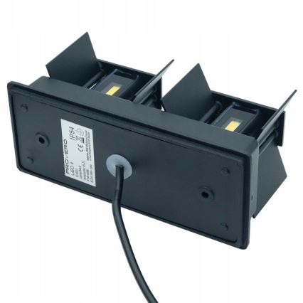 LED Ulkoseinävalaisin LED/12W/230V IP54 musta