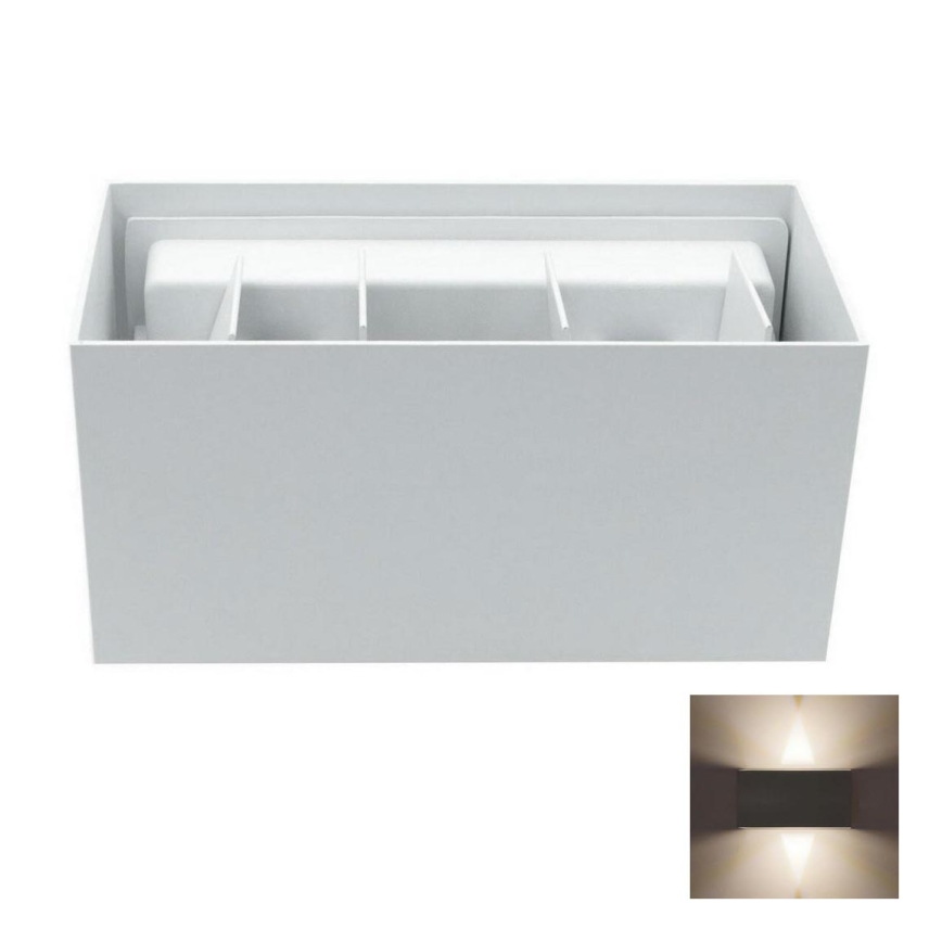 LED Ulkoseinävalaisin LED/12W/230V IP54 valkoinen