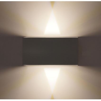 LED Ulkoseinävalaisin LED/12W/230V IP54 valkoinen