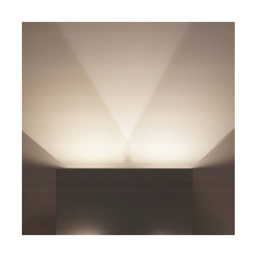 LED Ulkoseinävalaisin LED/12W/230V IP54 valkoinen
