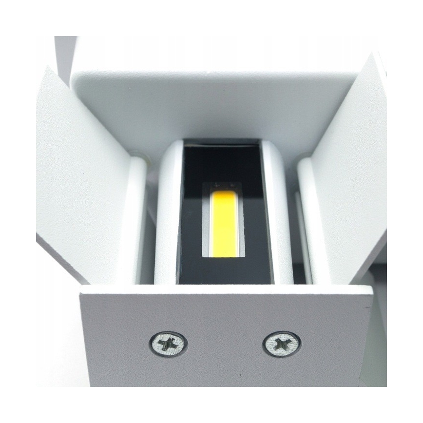 LED Ulkoseinävalaisin LED/12W/230V IP54 valkoinen