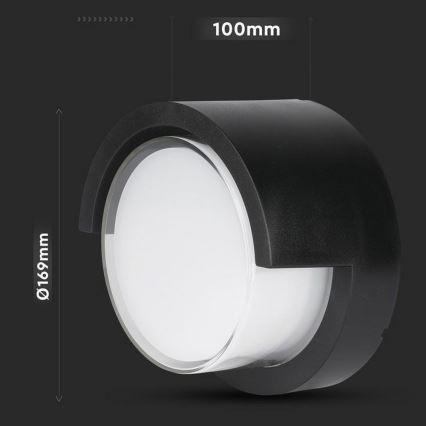 LED Ulkoseinävalaisin LED/12W/230V IP65
