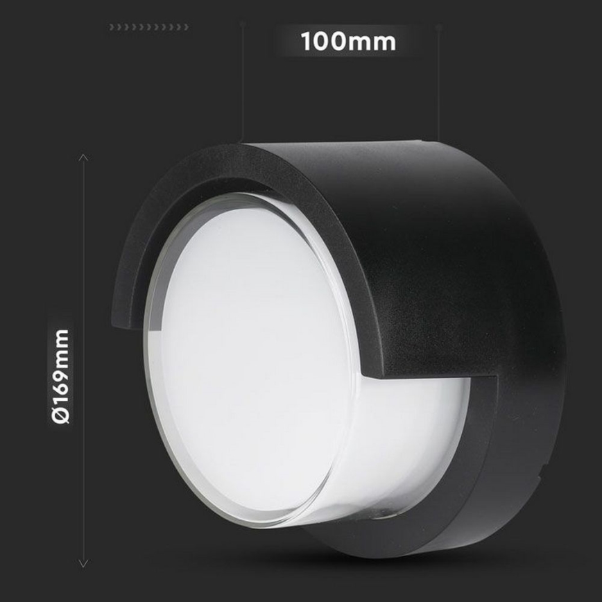LED Ulkoseinävalaisin LED/12W/230V IP65