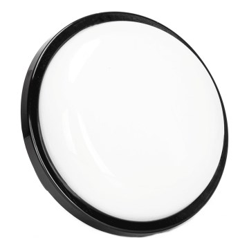 LED-ulkoseinävalaisin LED/15W/230V 6500K halkaisija 15,5 cm musta IP65