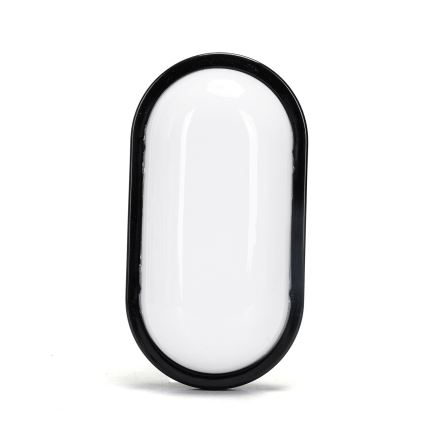 LED-ulkoseinävalaisin LED/15W/230V 6500K musta IP65