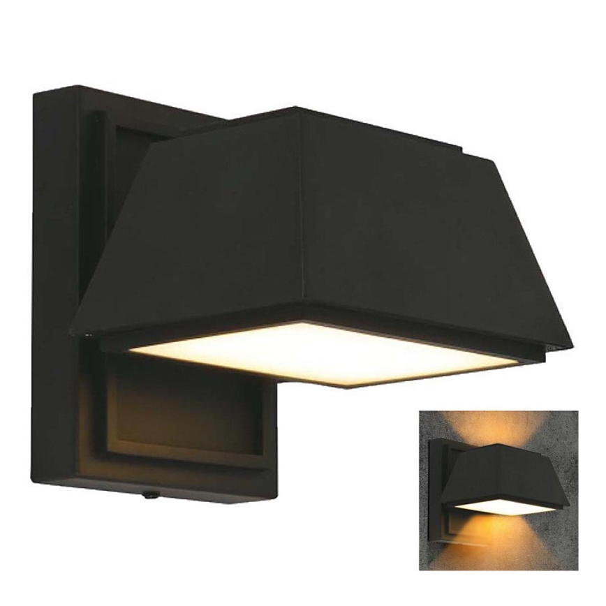 LED-ulkoseinävalaisin LED/15W/230V IP65 3000K musta