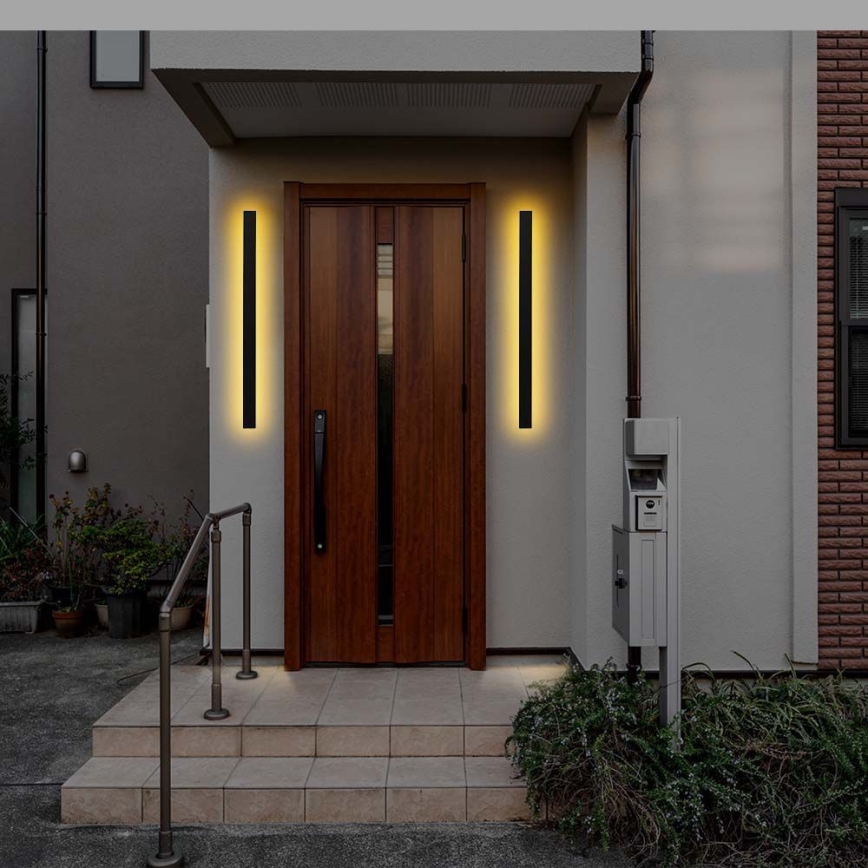 LED-ulkoseinävalaisin LED/16W/230V 4000K IP65 antrasiitti
