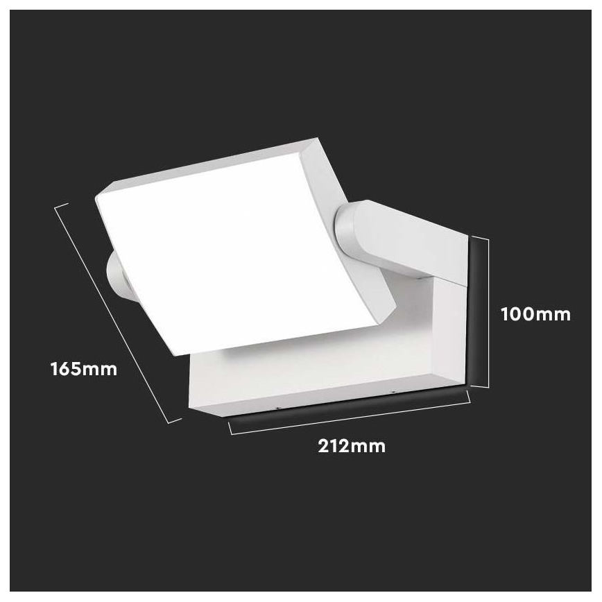 LED Ulkoseinävalaisin LED/17W/230V 3000K IP65