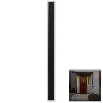 LED-ulkoseinävalaisin LED/17W/230V 3000K IP65 musta