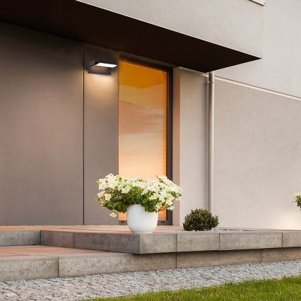 LED Ulkoseinävalaisin LED/17W/230V 4000K IP65 musta