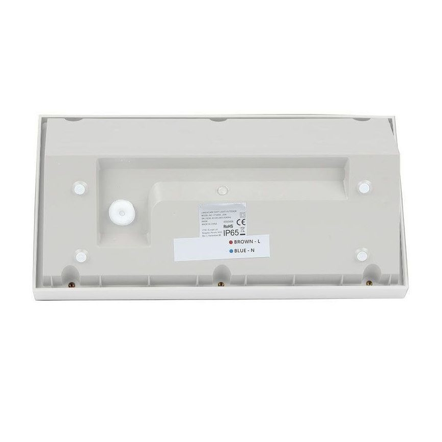 LED-ulkoseinävalaisin LED/20W/230V 3000K IP65 valkoinen