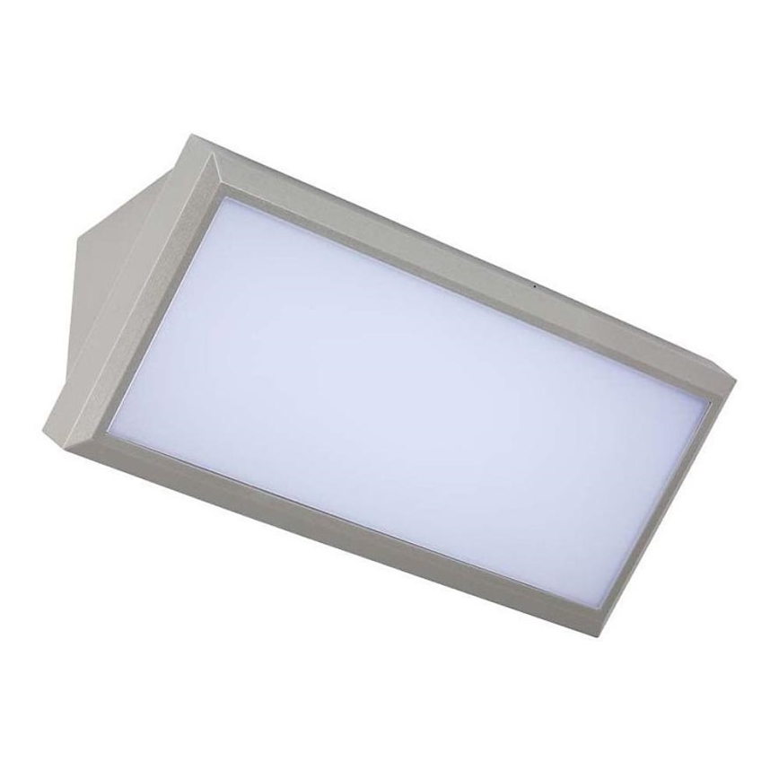 LED ulkoseinävalaisin LED/20W/230V 4000K IP65 harmaa