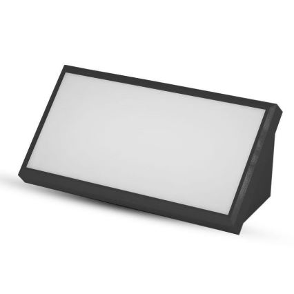 LED-ulkoseinävalaisin LED/20W/230V 6400K IP65 musta