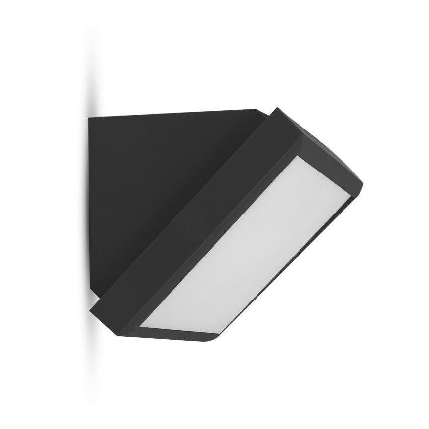 LED-ulkoseinävalaisin LED/20W/230V 6400K IP65 musta