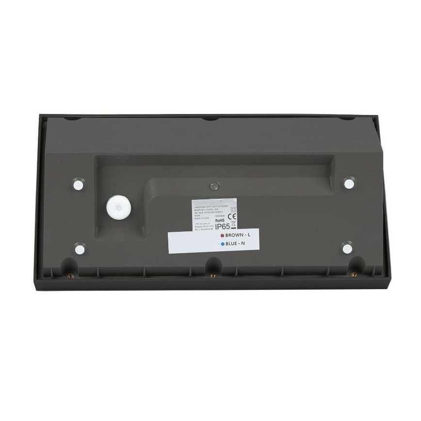 LED-ulkoseinävalaisin LED/20W/230V 6400K IP65 musta