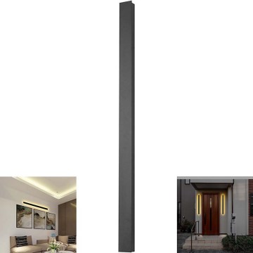 LED-ulkoseinävalaisin LED/23W/230V 3000K IP65 antrasiitti