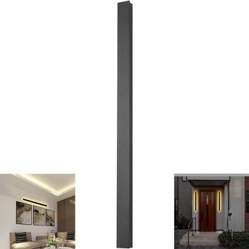 LED-ulkoseinävalaisin LED/23W/230V 3000K IP65 musta