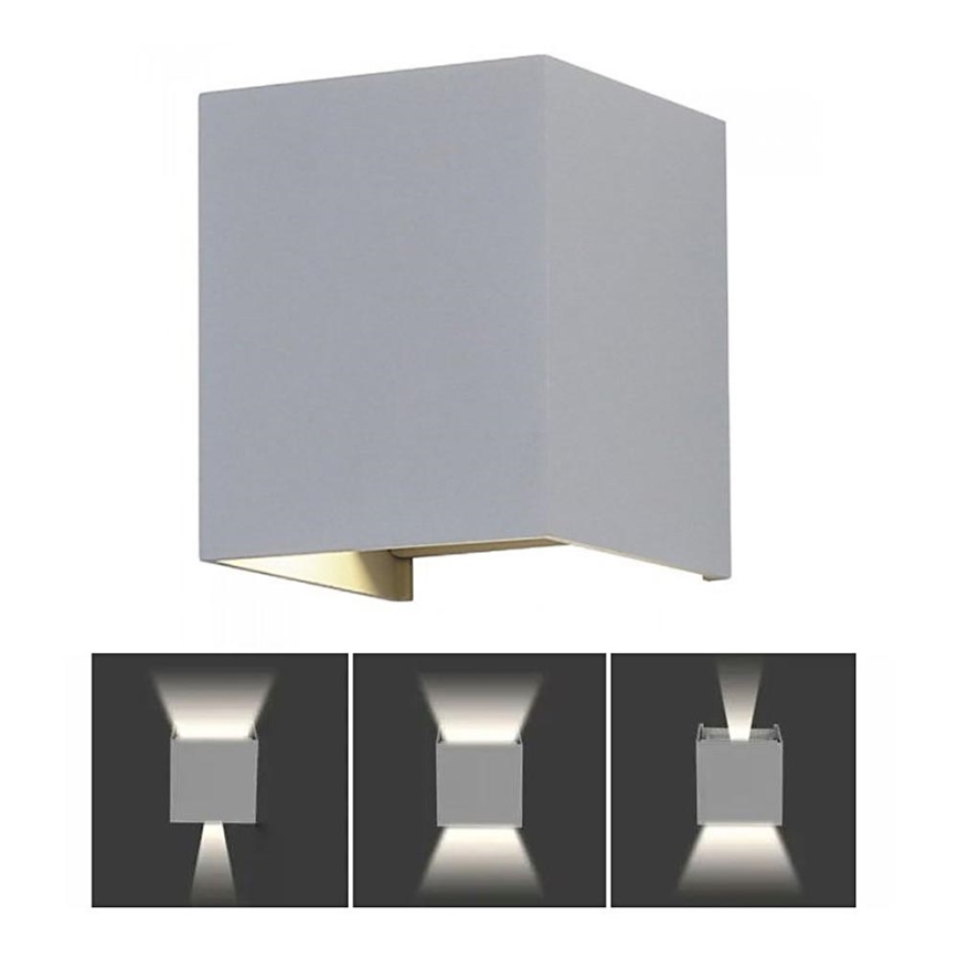 LED ulkoseinävalaisin LED/5W/230V 3000K IP65 harmaa