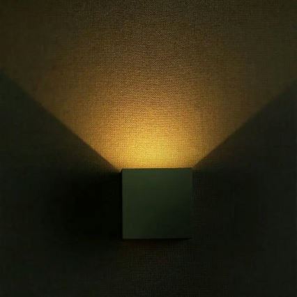 LED ulkoseinävalaisin LED/5W/230V 3000K IP65 harmaa