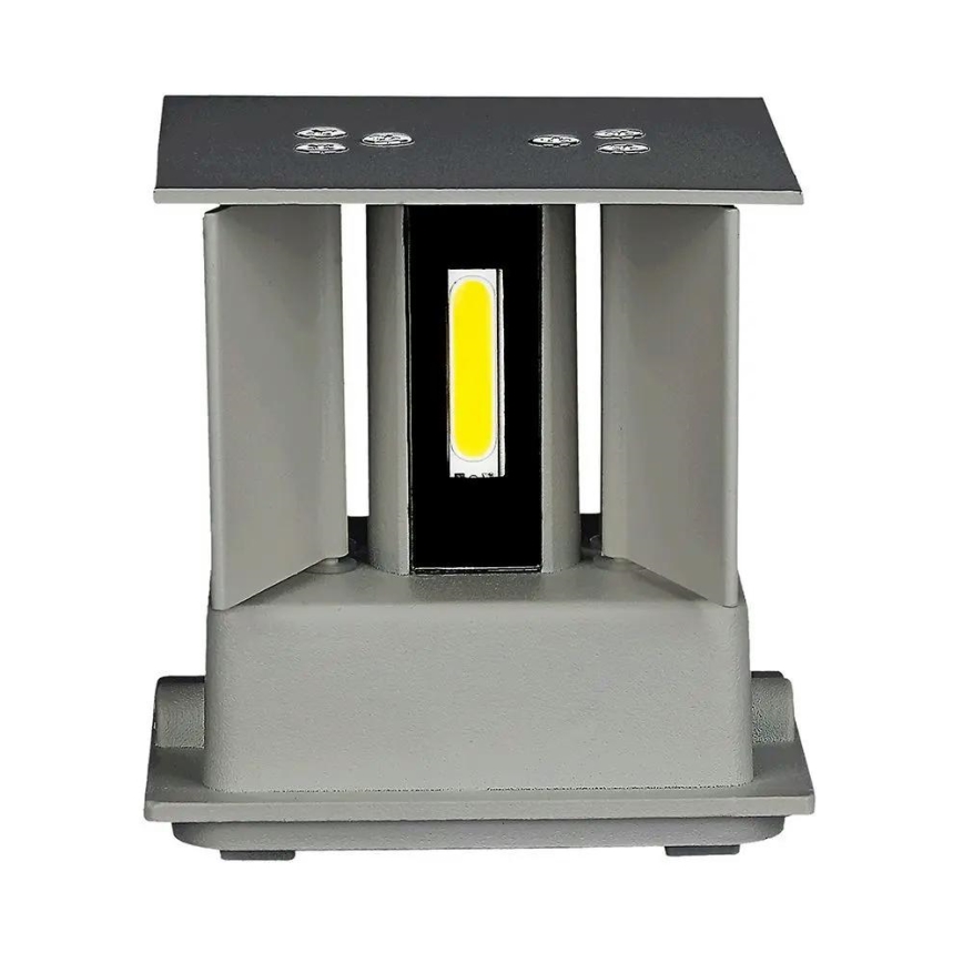 LED ulkoseinävalaisin LED/5W/230V 3000K IP65 harmaa
