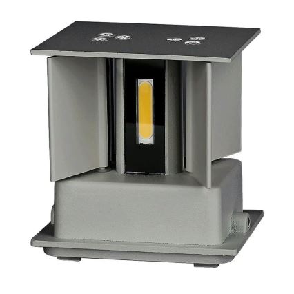LED ulkoseinävalaisin LED/5W/230V 3000K IP65 harmaa