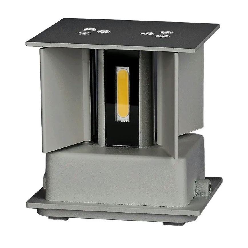 LED ulkoseinävalaisin LED/5W/230V 3000K IP65 harmaa